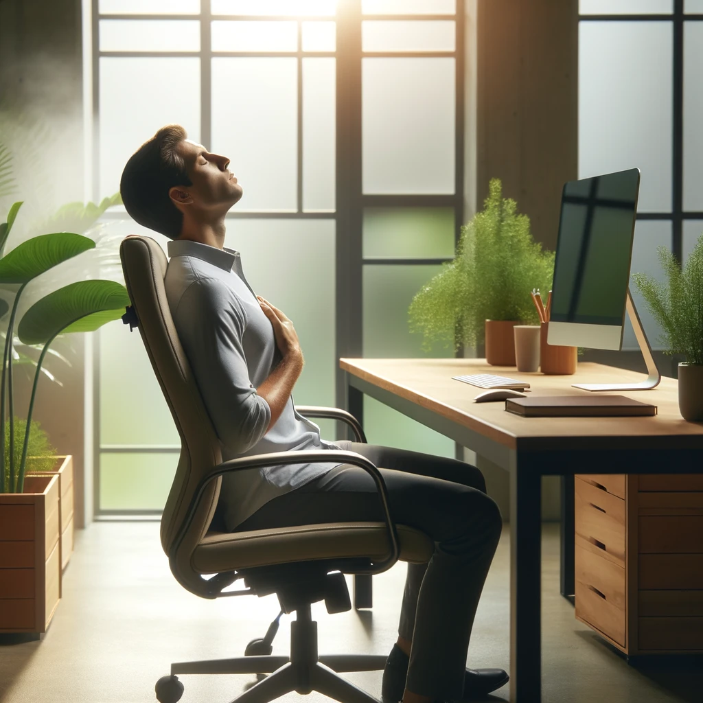 Respiration gestion du stress au bureau